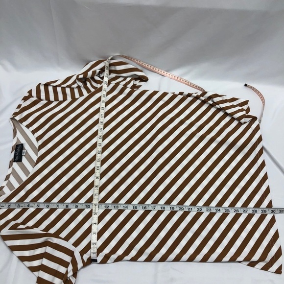 5/$20 Diane VON FURSTENBERG striped tunic top m‎ - Picture 7 of 7